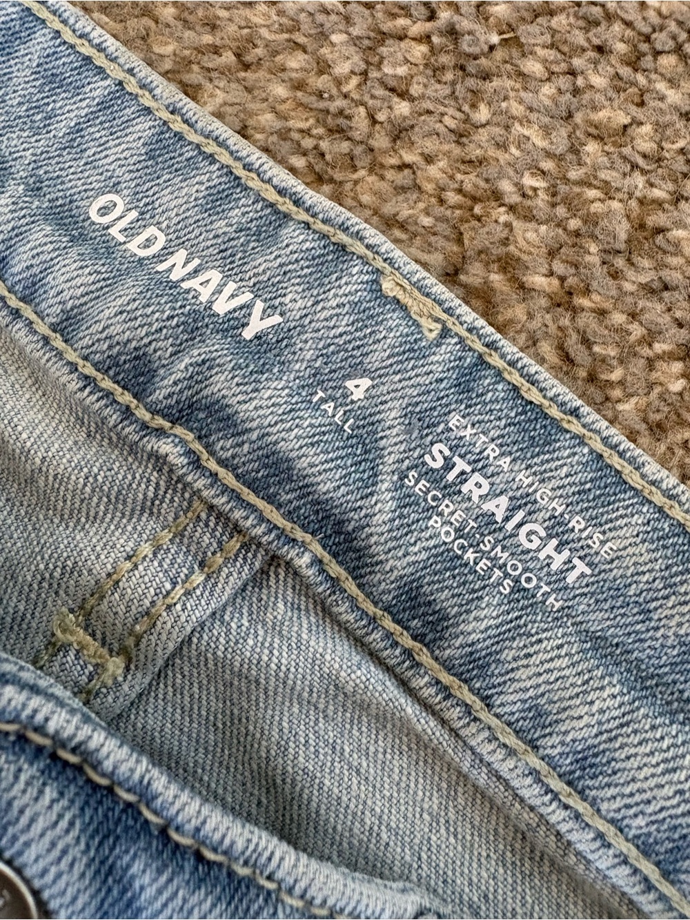 TALL Extra High Rise Straight Jeans - Picture 2 of 3